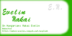 evelin makai business card